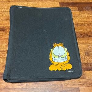 Vintage Garfield Embroidered Binder with Pencilcase
